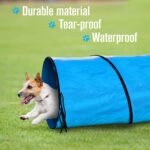 Dog Tunnel, Dog Agility Tunnel, Play, 18 Feet, Small, Medium, Large, Blue - Image 2