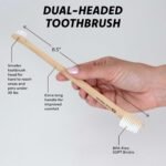 Dog and Cat Toothbrush - Two Sided Bamboo, Soft Bristles 4-Pack - Image 2