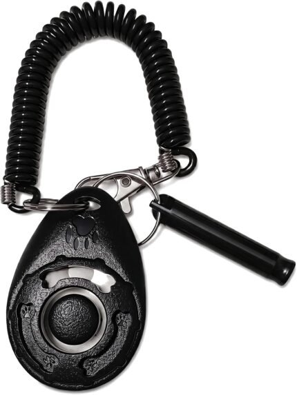 DogTrainingClicker,dogtraining & behavior aids, dog training kit (Black)