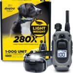 Dogtra 280X E-Collar with Remote [New Edition] 10 lbs+, 1/2 Mile Range, LED Light, 100 Levels of Precise Control for Stubborn Dogs, Waterproof, Boost for Quick Recall, Vibration, Safety Lock & Tone