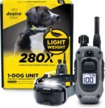 Dogtra 280X E-Collar with Remote [New Edition] 10 lbs+, 1/2 Mile Range, LED Light, 100 Levels of Precise Control for Stubborn Dogs, Waterproof, Boost for Quick Recall, Vibration, Safety Lock & Tone