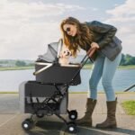 Double Pet Stroller, 4 Lockable Wheels for Small‑Medium Dogs & Cats - Image 2