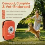 Dr Brahmsy’s Pet First Aid Kit for Dogs and Cats - Vet-Approved Essential Survival and Emergency Supplies for Home, Travel, Camping, Hiking - Packed in a Portable Waterproof Pouch - 45-Piece Set - Image 2