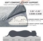 Dual-Layer Memory Foam Dog Bed for Large Dogs, Waterproof Washable Cover - Image 2