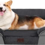 Dwanton Orthopedic Waterproof Medium Dog Bed Sofa, Gel Memory Foam, 36″