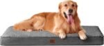 EHEYCIGA Orthopedic Dog Bed Large with Removable Washable Cover, 41IN Grey