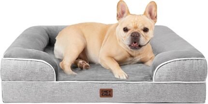 EHEYCIGA Orthopedic Dog Bed Medium Size Dog, Waterproof Washable Pet Beds