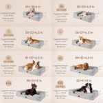 EHEYCIGA Orthopedic Dog Beds Large Sized Dog, Waterproof Memory Foam Pet Bed with Sides, Non-Slip Bottom Large Pet Bed with Washable Removable Cover, Grey - Image 2