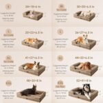 EHEYCIGA Orthopedic Dog Beds for Extra Large Dogs, Waterproof Memory Foam XL Dog Bed with Sides, Non-Slip Bottom and Egg-Crate Foam Big Pet Couch Bed with Washable Removable Cover, Camel - Image 2