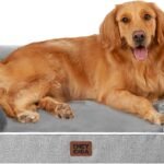 EHEYCIGA Orthopedic Extra Large Dog Bed, Waterproof Washable XL Pet Bed 44″