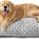 EHEYCIGA Washable XL Dog Beds Large Sized Dog, 41×27 Inch Pet Bed, Grey