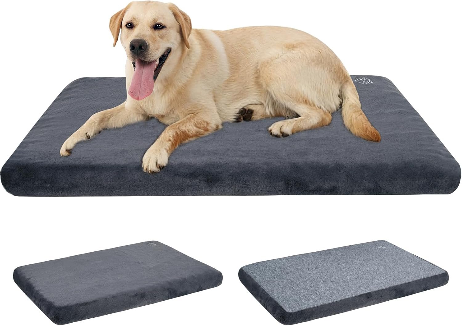 EMPSIGN Stylish Dog Bed Mat Dog Crate Pad Mattress Reversible (Cool & Warm), Water Proof Linings, Removable Machine Washable Cover, Firm Support Small to XX Large Dogs, Grey,XL(41””*28””*3””) EMPSIGN Stylish Dog Bed Mat Dog Crate Pad Mattress Reversible (Cool & Warm), Water Proof Linings, Removable Machine Washable Cover, Firm Support Small to XX Large Dogs, Grey,XL(41””*28””*3””)