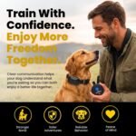 Educator ET-300 Black Mini E Collar for Dog Training with Remote - 1/2 Mile Range, Waterproof, 100 Blunt Stimulation Levels, Tone or Vibration Mode, Night Light Tracking for Small, Medium & Large Dogs - Image 2