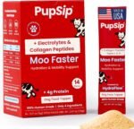 Electrolytes for Dogs with Protein – Hydration & Mobility Support with Collagen – Made with Real Beef Bone Broth – Dog Food Topper for Picky Eaters – 14 Sticks