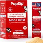 Electrolytes for Dogs with Protein – Hydration & Mobility Support with Collagen – Made with Real Beef Bone Broth – Dog Food Topper for Picky Eaters – 14 Sticks
