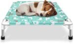 Elevated Dog Bed Pet cot for Small Dogs, Indoor and Outdoor Use