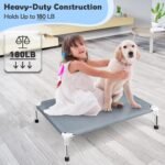 Elevated Dog Bed, Raised Outdoor Dog Bed for Medium Dogs, Portable Pet Cots - Image 2