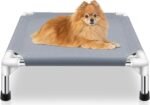 Elevated Dog Bed for Small Dogs, Dog Cooling mat Cot, Raised Dog Bed