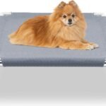 Elevated Dog Bed for Small Dogs, Dog Cooling mat Cot, Raised Dog Bed