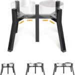 Elevated Dog Bowl Stand for Large Dogs, Adjustable Width 7-10.6″, Raised Dog Food Water Holder, 2-in-1 Design, Bowl Not Included