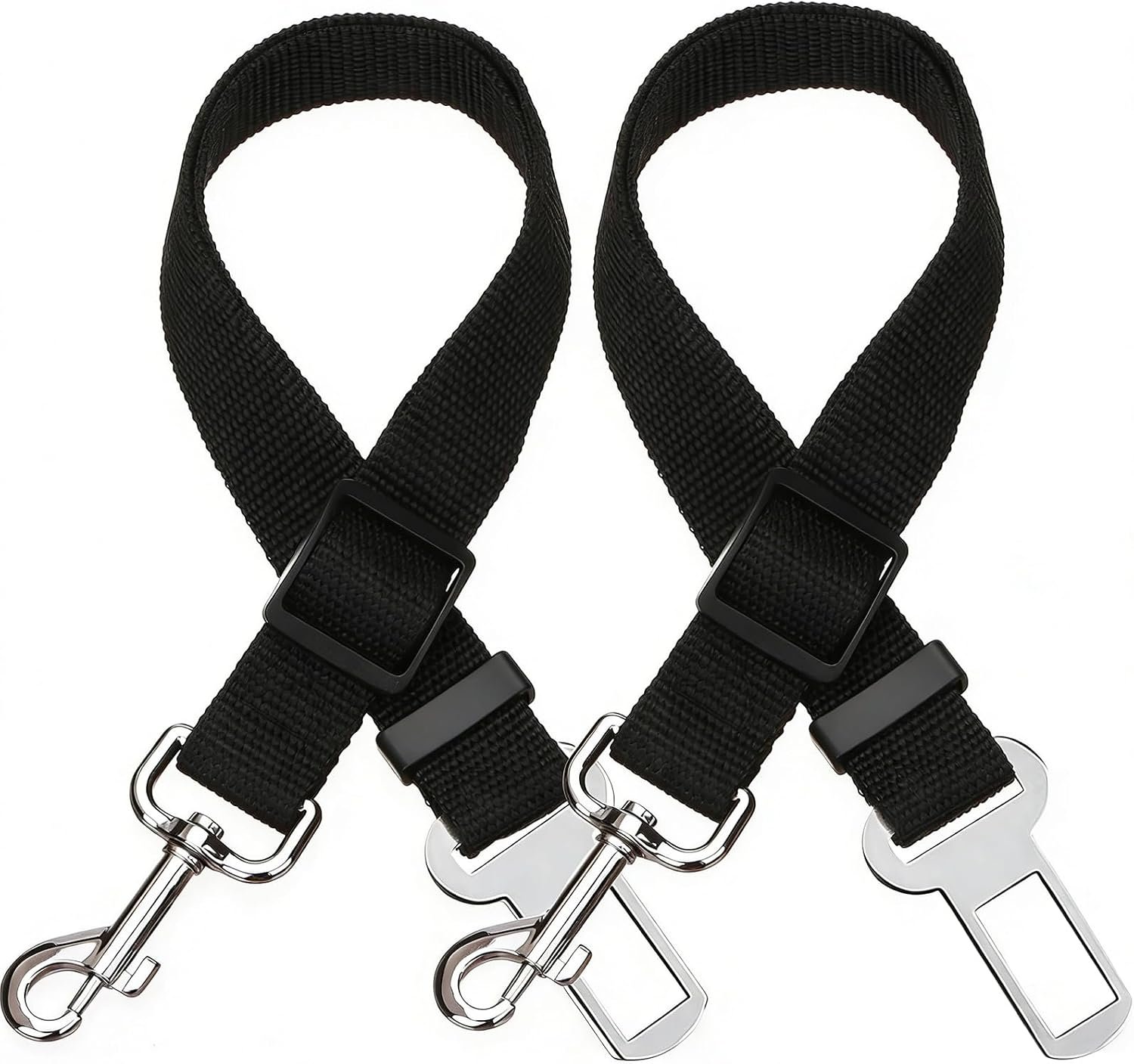 Elisel Elisel 2 Packs Adjustable Length Pet Dog Cat car seat Belt Pet seat Belt Pet Accessories for Dogs Cats and Pets (Black) Elisel Elisel 2 Packs Adjustable Length Pet Dog Cat car seat Belt Pet seat Belt Pet Accessories for Dogs Cats and Pets (Black)