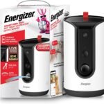 Energizer Smart Pet Treater with 2K Video Camera, 2-Way Audio, Night Vision, 5 Ghz & 2.4 Ghz Dual Band Wi-Fi, Motion Tracking, Recorded Messages, Dogs & Cats Remote Feeding, Cloud/MicroSD Card Storage