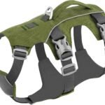 Escape Proof Dog Harness, Full Body Vest with Handle, Green S