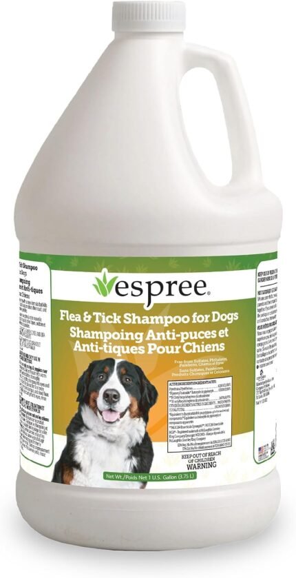Espree Flea & Tick Dog Shampoo, Pest Removal, Dog Flea Shampoo, Gallon