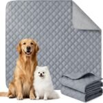 Eterish Reusable Washable Pee Pads for Dogs Large/Extra Large 36” x 41” 2 Pack, Absorbent Pet Puppy Dog Training Pads Non-Slip, Waterproof Whelping Potty Pads for Dogs Leak-Proof