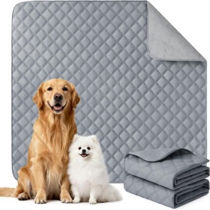 Eterish Reusable Washable Pee Pads for Dogs Large/Extra Large 36” x 41” 2 Pack, Absorbent Pet Puppy Dog Training Pads Non-Slip, Waterproof Whelping Potty Pads for Dogs Leak-Proof