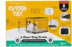 EveryYay by Petco 1-Door Dog Crate Small 24" L X 17.5" W X 19.5" H Black: with Handles - Image 2