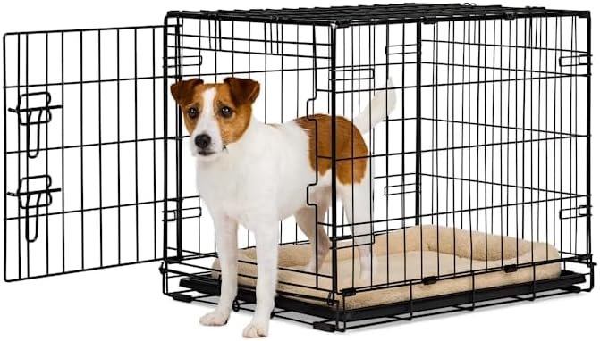 EveryYay by Petco 1-Door Dog Crate Small 24″ L X 17.5″ W X 19.5″ H Black: with Handles EveryYay by Petco 1-Door Dog Crate Small 24″ L X 17.5″ W X 19.5″ H Black: with Handles