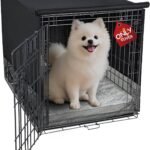 Explore Land Breathable Dog Crate Cover, 24 inches (Black)