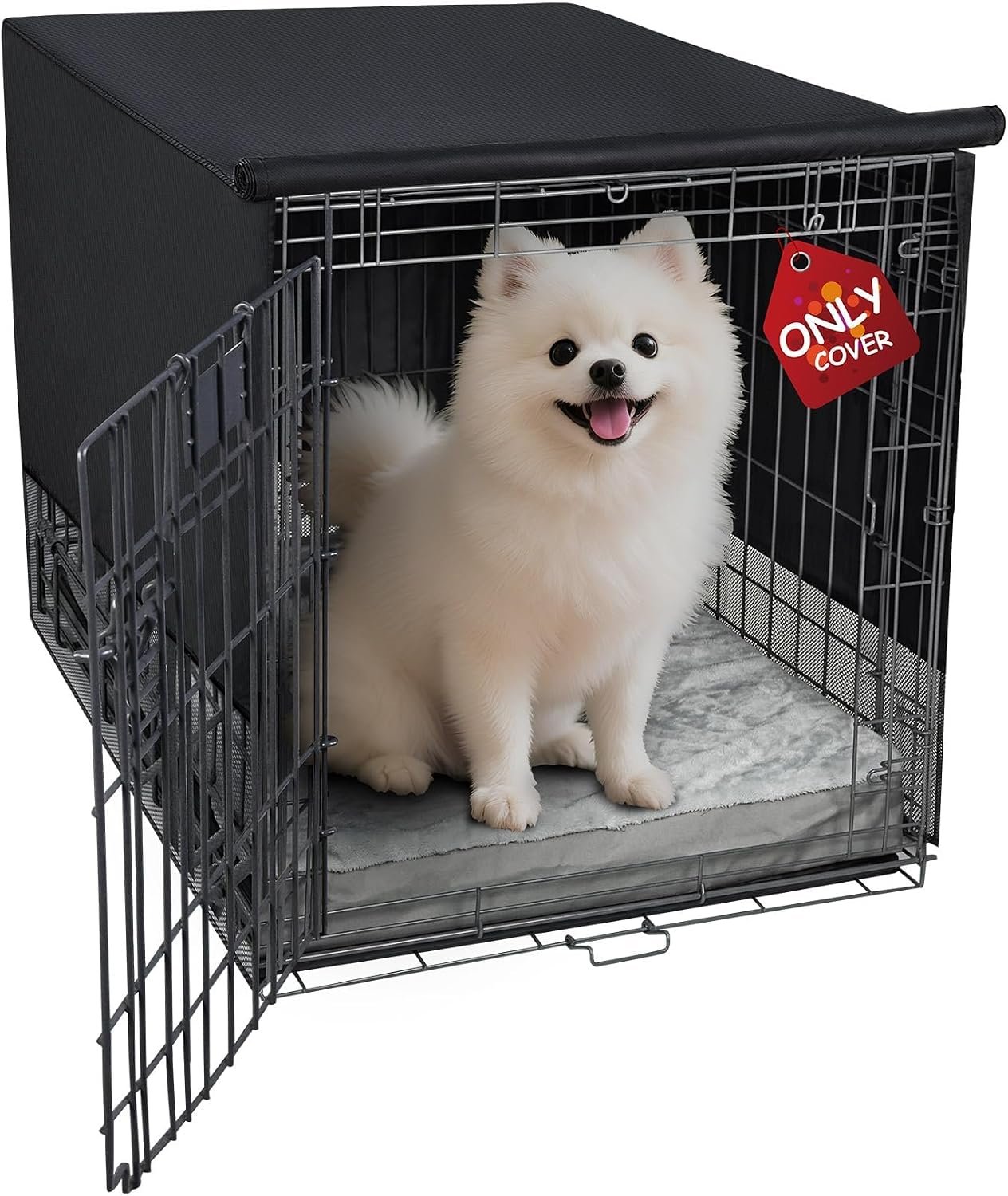 Explore Land Breathable Dog Crate Cover, 24 inches (Black) Explore Land Breathable Dog Crate Cover, 24 inches (Black)