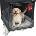 Explore Land Breathable Dog Crate Cover, 36 inches (Black)