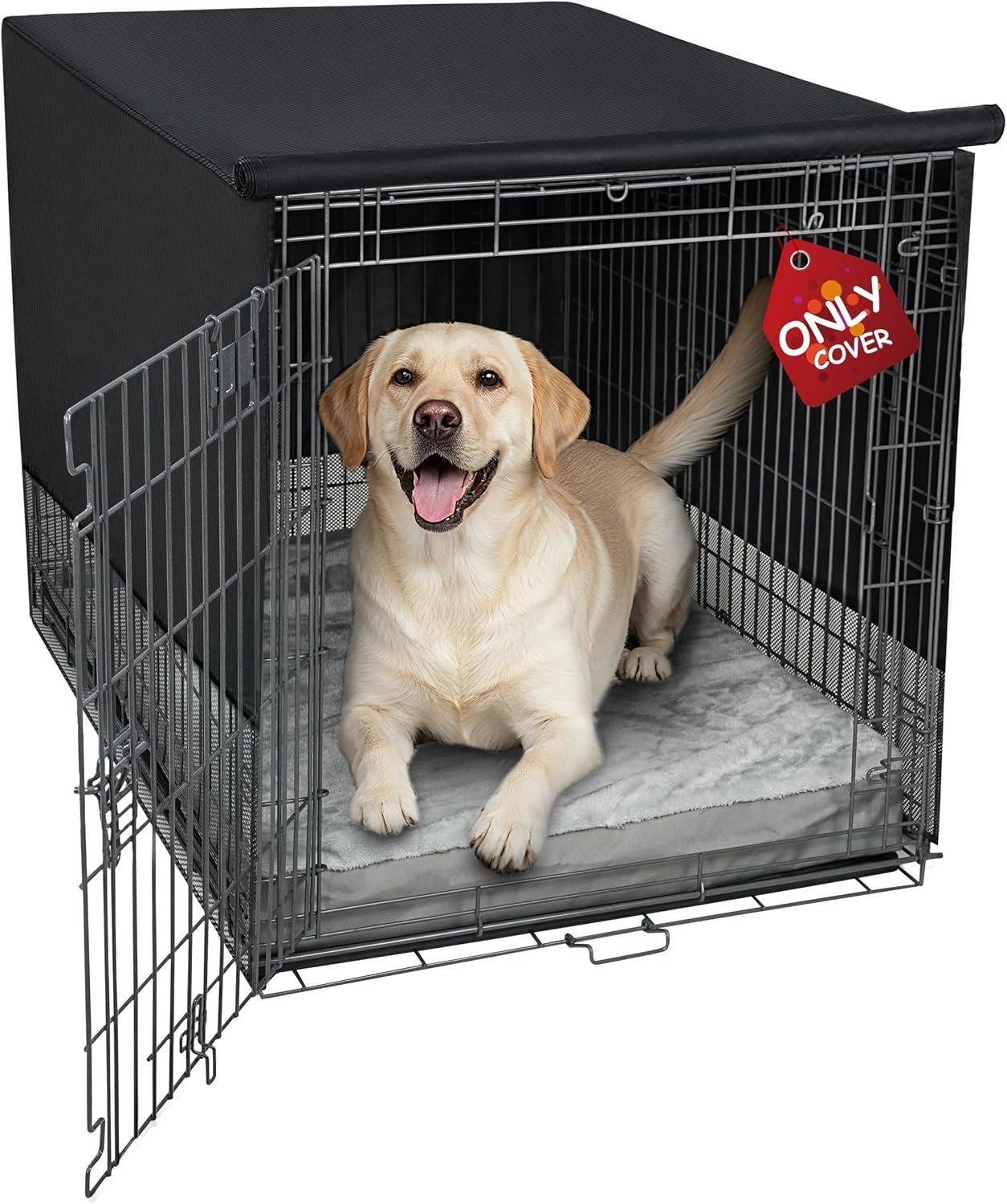 Explore Land Breathable Dog Crate Cover, 36 inches (Black) Explore Land Breathable Dog Crate Cover, 36 inches (Black)