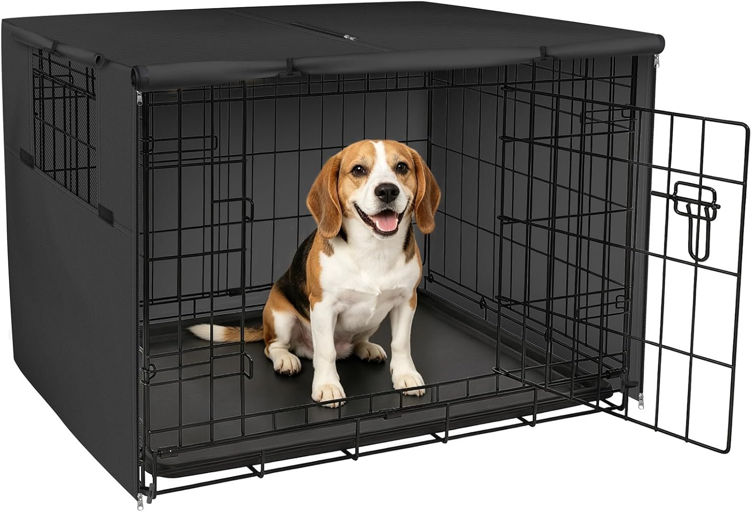 Explore Land Dog Crate Cover, 36 inches, Black Explore Land Dog Crate Cover, 36 inches, Black
