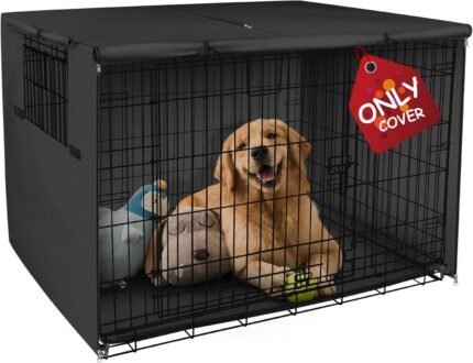 Explore Land Dog Crate Cover, 42 inches, Black