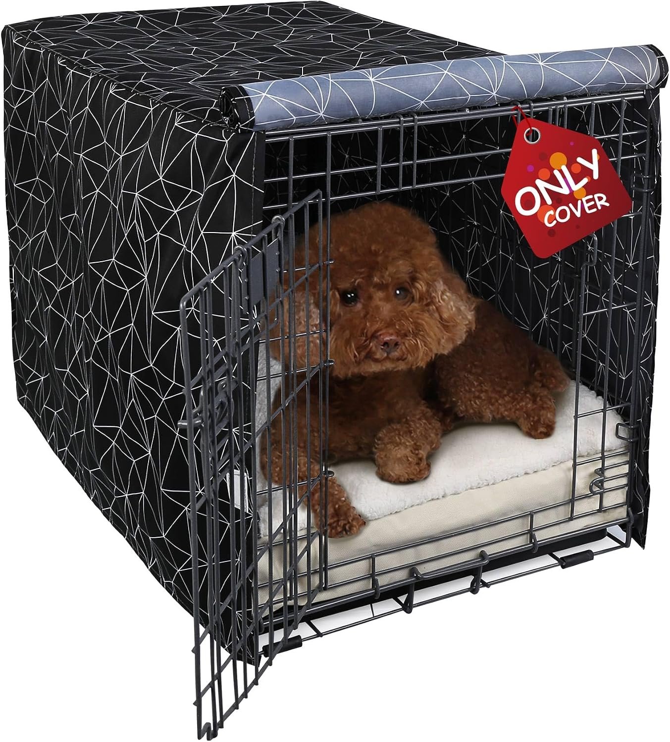 Explore Land Pattern Dog Crate Cover, 24 Inches (Brief Polygonal) Explore Land Pattern Dog Crate Cover, 24 Inches (Brief Polygonal)