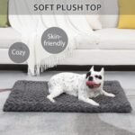 Exsnugy Washable Dog Bed Mat Medium Size Fluffy Pet Crate Pad 36x23 - Image 2