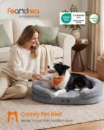 FEANDREA Orthopedic Dog Bed, 35" Dog Couch with Removable Washable Cover - Image 2