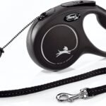 FLEXI® Classic Cord Retractable Dog Leash, Medium, 16 ft – Black