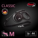 FLEXI® Classic Cord Retractable Dog Leash, Medium, 16 ft - Black - Image 2