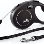 FLEXI® Classic Cord Retractable Dog Leash, Small, 26 ft – Black