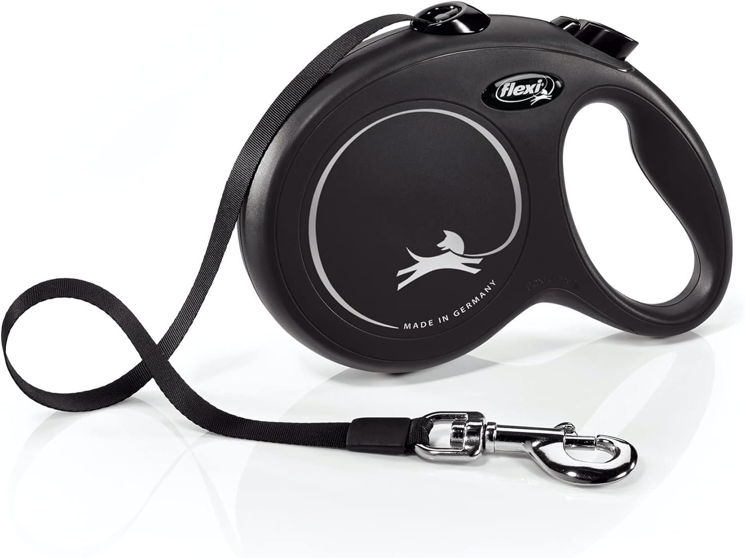 FLEXI® Classic Tape Retractable Dog Leash, Large, 16 ft – Black FLEXI® Classic Tape Retractable Dog Leash, Large, 16 ft – Black