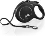 FLEXI® Classic Tape Retractable Dog Leash, Large, 26 ft - Black