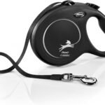 FLEXI® Classic Tape Retractable Dog Leash, Large, 26 ft – Black