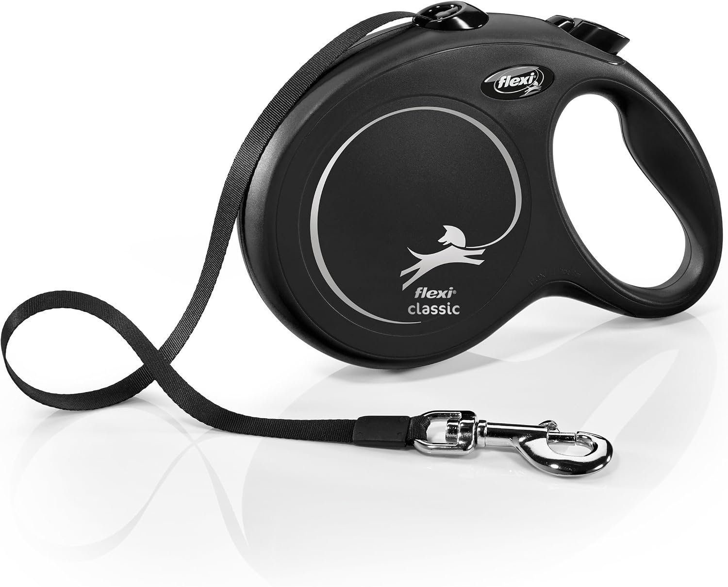 FLEXI® Classic Tape Retractable Dog Leash, Large, 26 ft – Black FLEXI® Classic Tape Retractable Dog Leash, Large, 26 ft – Black