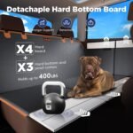 FURTIME Dog Car Seat Cover for Back Seat, PU Leather Back Seat Extender - Image 2