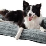 FURTIME Washable Dog Bed Large Sized Dogs, Deluxe Medium Dog Crate Beds